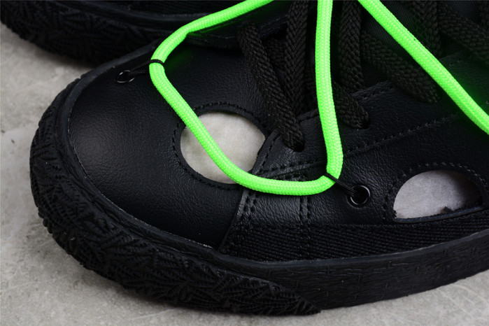 OF x Nike Blazer Low Black Green DH7863-100